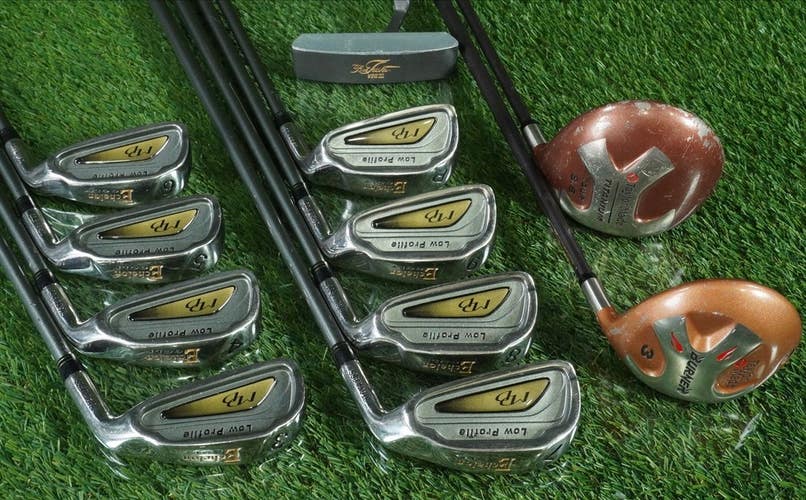 MEN'S 12PC. ECHELON / TAYLORMADE CUSTOM GOLF SET STIFF FLEX SHAFTS RIGHT ~ WOW!