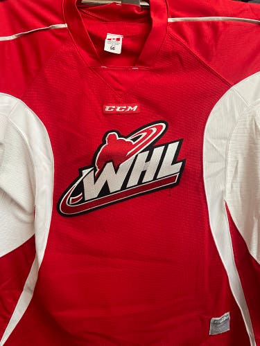 Used CCM WHL Practice Jersey Red 56
