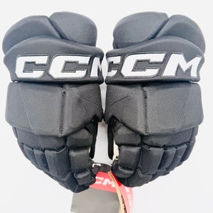 New NHL Pro Stock Black CCM HGPTKXP Hockey Gloves-13"-Single Layer Palms