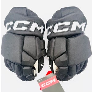 New NHL Pro Stock Black CCM HGTKPP Hockey Gloves-13"-Single Layer Palms