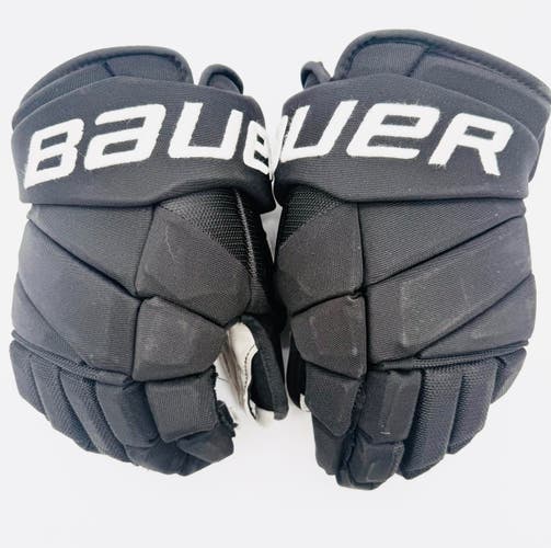 Nearly New NHL Pro Stock Stars Bauer Vapor Hyperlite Pro Hockey Gloves-14"-Grey Palm