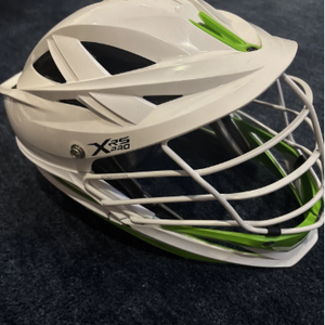 Cascade XRS Pro Helmet white and green (Good as New)
