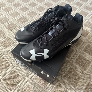 Black Men's Size M 12.0 (W 13.0) Under Armour Deception High Top Metal (New)