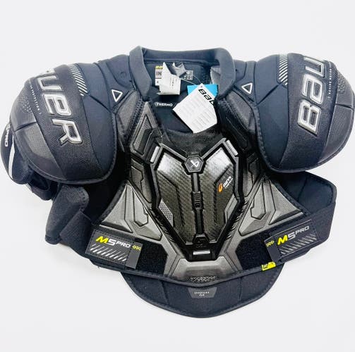 New Pro Stock Bauer Supreme M5 Pro Shoulder Pads-Intermediate Large