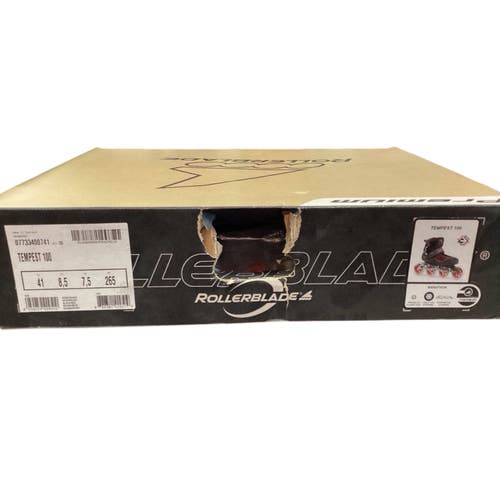 New Tempest 100 Inline Skates Regular Width Black and red