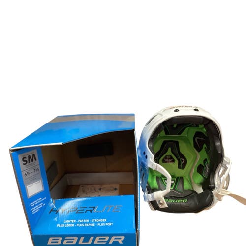 New Bauer Hyperlite Helmet White Adult Small/Medium