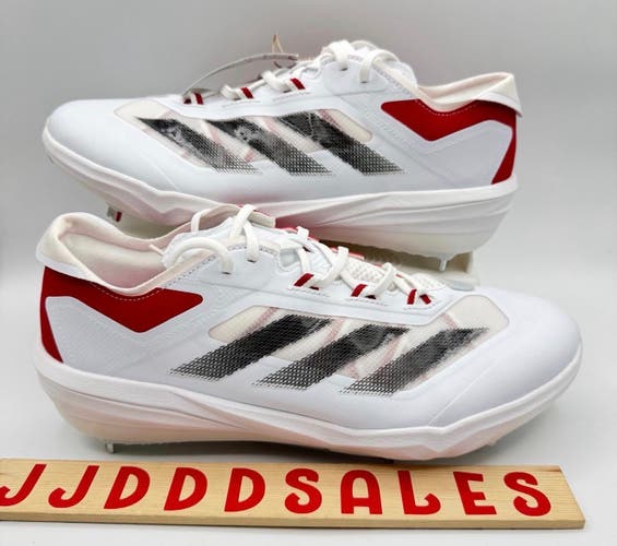 Adidas Adizero Impact Baseball Cleats White Black Power Red IF8500 Men’s Sz 10


New