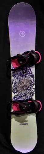 BURTON TROOP SNOWBOARD SIZE 151 CM WITH NEW BURTON LARGE BINDINGS