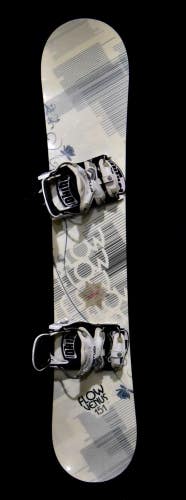 FLOW VENUS SNOWBOARD SIZE 151 CM WITH LARGE BINDINGS