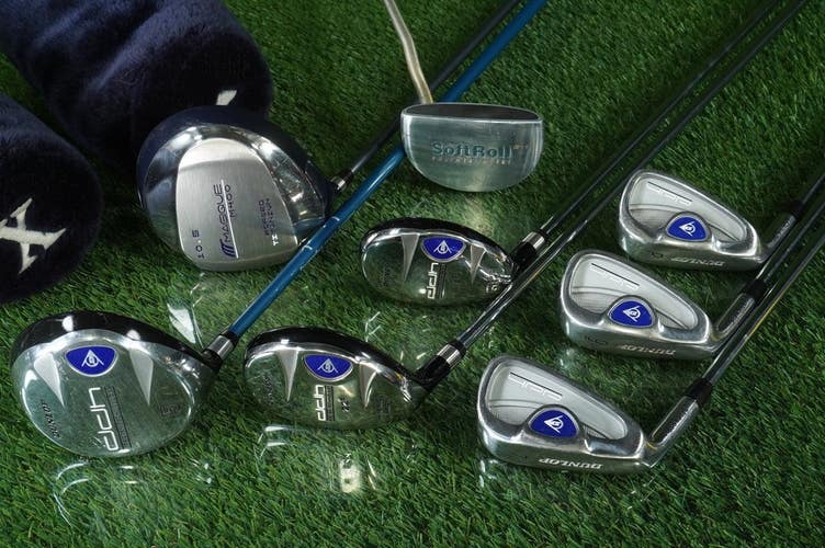 Men's 11pc. Dunlop DDH Custom Hybrid Golf Set Regular Flex Left Handed LH