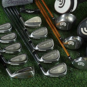 Men's 19pc. Cleveland Tour Action/ Launcher Premium Custom Golf Set Stiff Rh