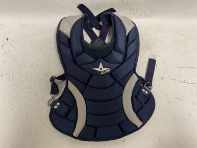 Used All-Star CPW13PS Catchers Chest Protector Navy Blue Junior 11855-S000197884