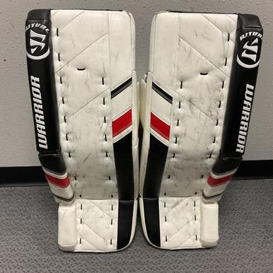 Used Warrior RITUAL G3 Goalie Leg Pads Inter White/Black/Red 30" 11855-S000197843