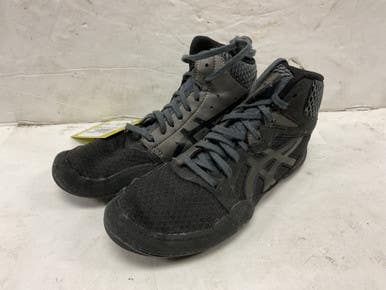 Used Asics 1084A009 Wrestling Shoes Black Junior 04.5 11855-S000197824