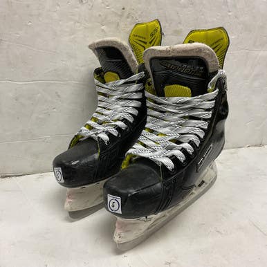 Used Bauer SUPREME S29 Intermediate Hockey Skate Black And Gold Intermediate 5.5 11855-S000197816