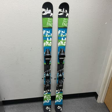 Used Elan PINBALL PRO Boys DH Ski/Binding Black And Carolina Blue 145 cm 11855-S000197781