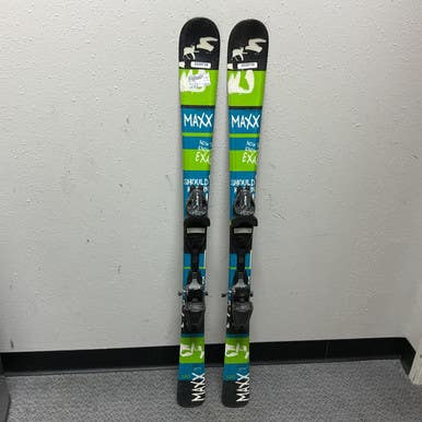 Used Elan MAXX Boys DH Ski/Binding Black And Carolina Blue 120 cm 11855-S000197786