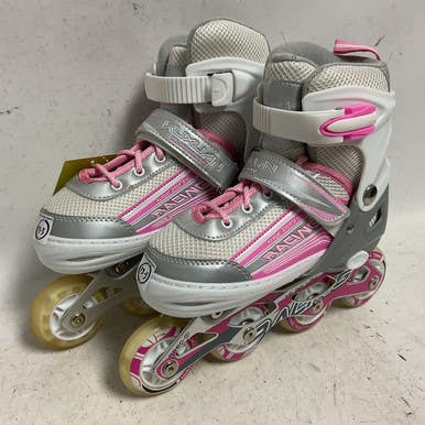 Used KUXUAN SPORTS RACING 13-3 Junior Rec Fitness Skates White Adjustable 11855-S000197920