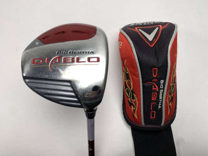 Callaway Big Bertha Diablo 3 Fairway Wood 15* Stiff Graphite Mens RH HC