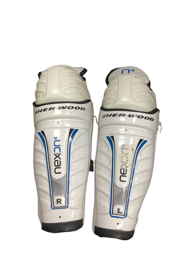 Used Sher-wood NEXT N4 Junior Shin Guards White 13" 11613-S000175439