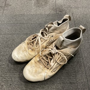 Used Nike VAPOR LAX Cleats Mens White Senior 9 11614-S000228940