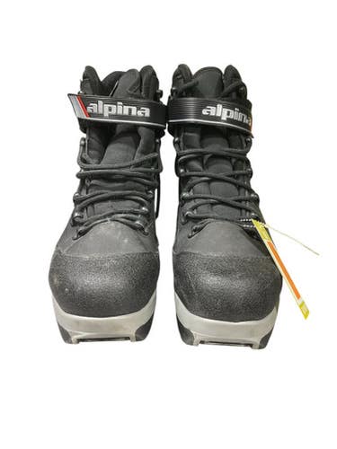 Used Alpina Mens NNN XC Ski Boots Black M 10.5 11847-S000032243