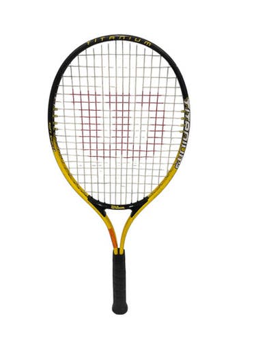 Used Wilson TITANIUM Adult Tennis Racquet Yellow 4 3/8" 11847-S000032230