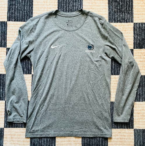 Penn State Hockey Team Issues Nike Dri-Fit LS Shirt Small