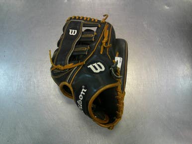 Used Wilson A2K 1775 BB/SB Glove RH Throw Black 12 3/4" 11339-S000197982