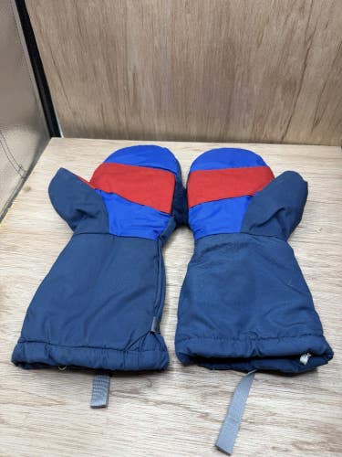 Vintage Sierra west  Gore Tex Lined Mittes Red and Blue Mens Large