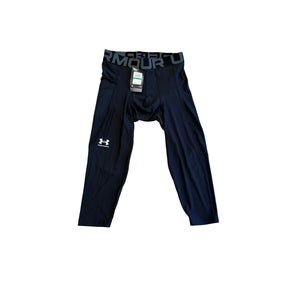 Black Large Men's ¾ Leggings Under Armour Compression (New)