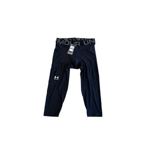 Black Large Men's ¾ Leggings Under Armour Compression (New)
