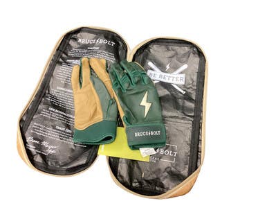 Used BRUCE BOLT BATTING GLOVES BB/SB Training Aid 11846-S000099221
