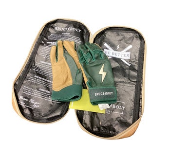 Used BRUCE BOLT BATTING GLOVES BB/SB Training Aid 11846-S000099221