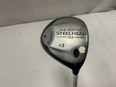Used Callaway BIG BERTHA STEELHEAD III Mens Fairway Wood RH 3 Wood 11490-S000268015