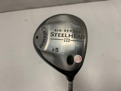 Used Callaway BIG BERTHA STEELHEAD III Mens Fairway Wood RH 5 Wood 11490-S000268016