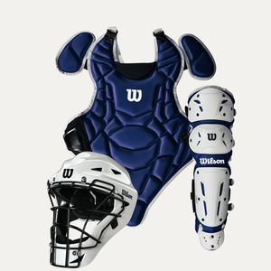 New Wilson EZ GEAR 2 Catchers Protective Set Royal Blue 11490-WILWB5720206SM