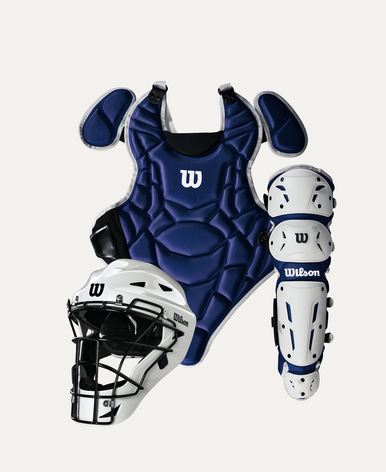 New Wilson EZ GEAR 2 Catchers Protective Set Royal Blue 11490-WILWB5720206SM