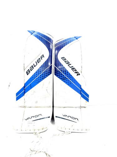 Used Bauer VAPOR X900 Goalie Leg Pads Senior White LG 11860-S000303255