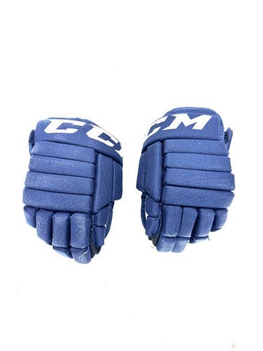 Used CCM 4R Youth Gloves Navy Blue 10" 11860-S000301983