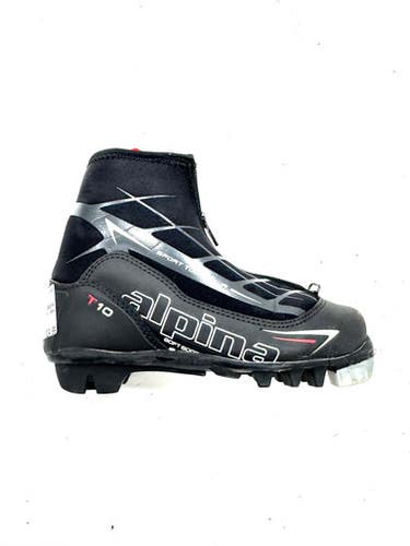 Used Alpina Boys NNN XC Ski Boots Black JR-01 11860-S000302000