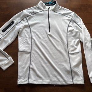 White Men's Medium Columbia Q-Zip