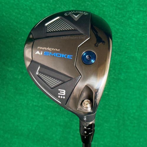 Callaway Paradym Ai Smoke Triple DMD 15 Fairway Wood 3 HZRDUS 6.5 ExStiff w/HC