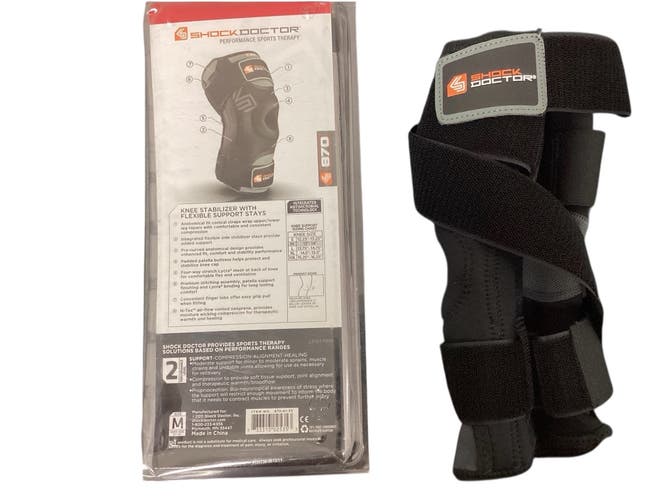 Knee stabilizer with flexible support-870