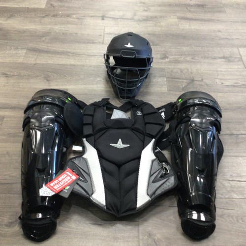 Black All Star MVP-PRO Adult Catcher's Set Like New