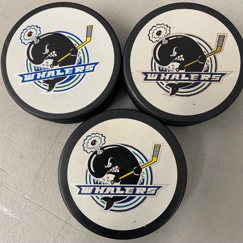 Plymouth Whalers OHL official game pucks