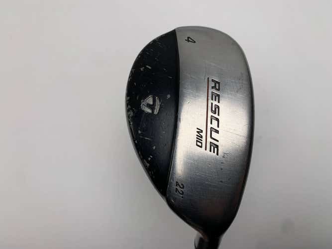 TaylorMade Rescue Mid 4 Hybrid 22* Light Metal Stiff Steel Mens RH
