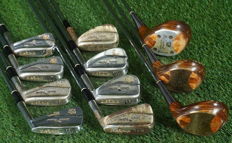 Vintage Arnold Palmer Charger II 11Pc. Golf Set Regular Flex Shafts RH
