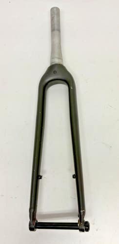 REI Co-Op Gray Aluminum 15mmx100mm Thru Axle Disc 700C Fork 185mm Tapered