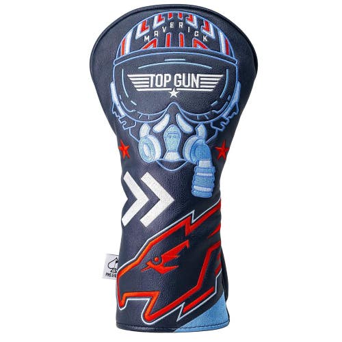 Pins And Aces Golf Top Gun Maverick Driver Headcover Synthetic Leather NEW